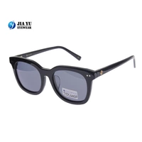 Hot Sale Black Custom UV400 Polarized Mens Acetate Sunglasses